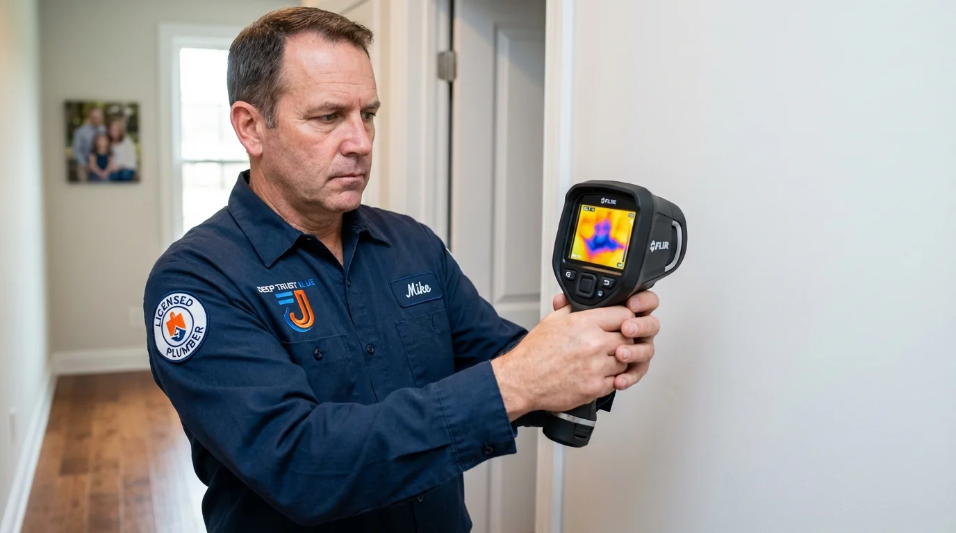 Thermal imaging leak detection by Johns Plumbing LLC in Nashotah